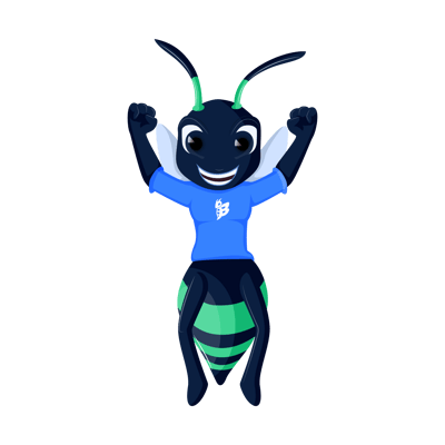 clubee mascot excited